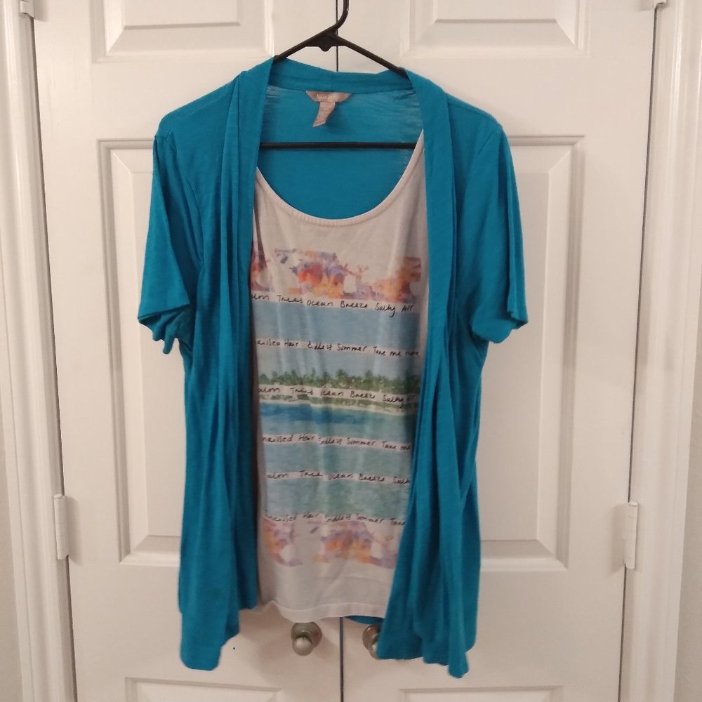 Layered looking top.